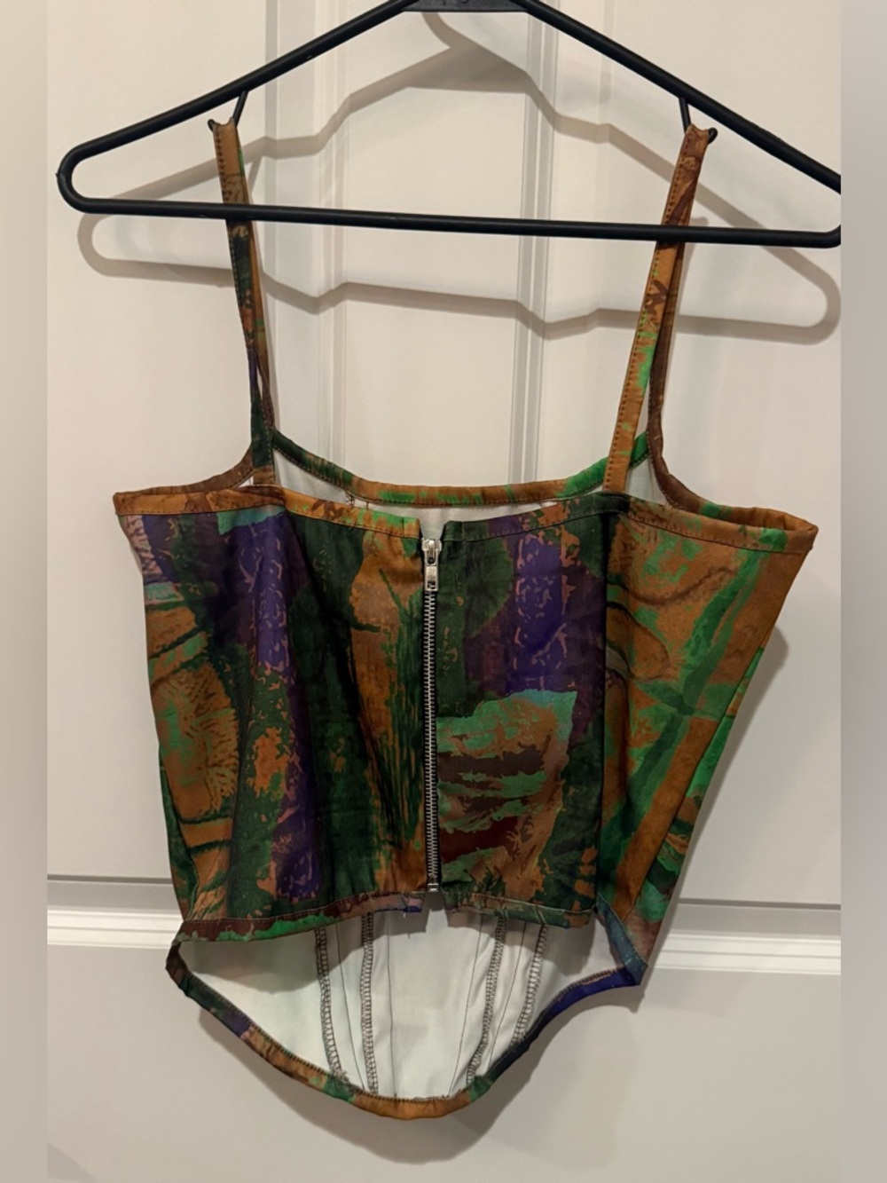 PrettyLittleThing Multi Color Corset Top and Skirt Set. - Picture 3 of 9
